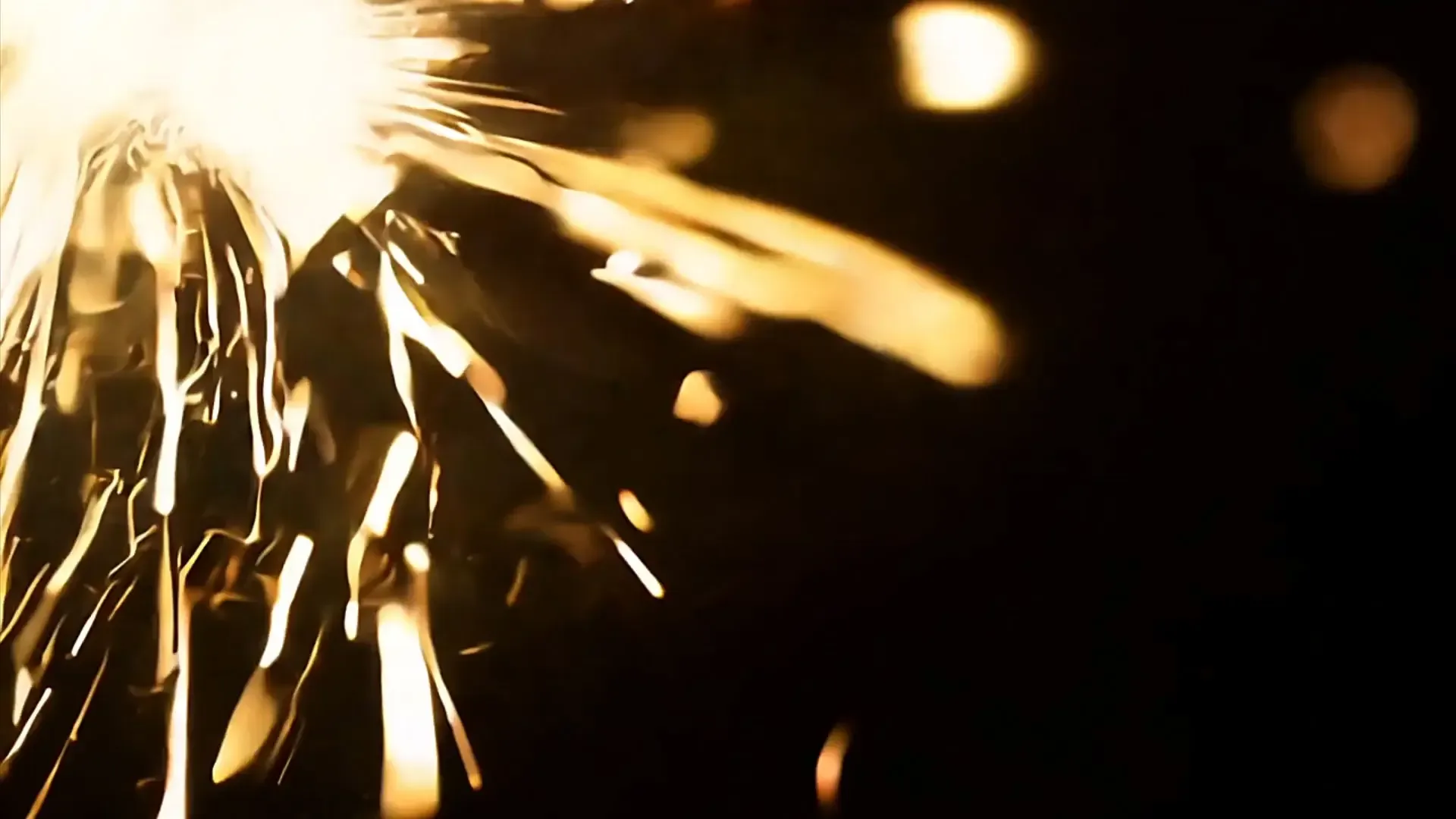 Metallic Firework Sparks Explosion Overlay for Action Videos